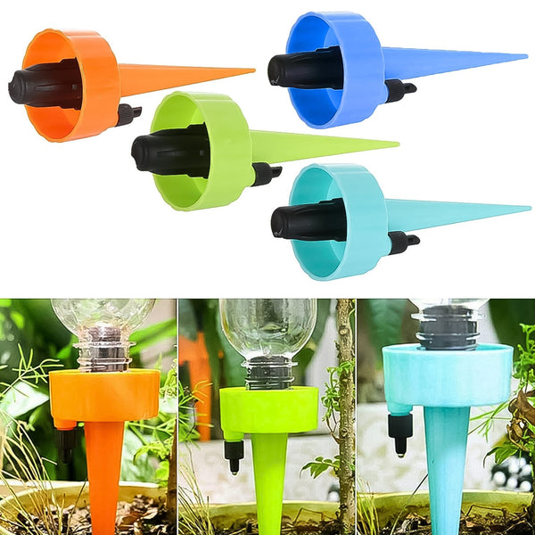 Self-Watering Spikes – Automatic Plant Waterer, 4 Pcs | Grow Garden Tools