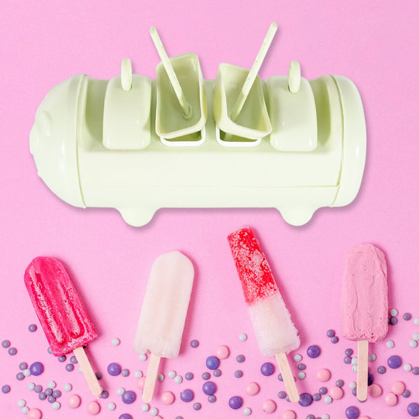 Cartoon Ice Candy Mold – 4-Cup Set for DIY Popsicles | ChillPour
