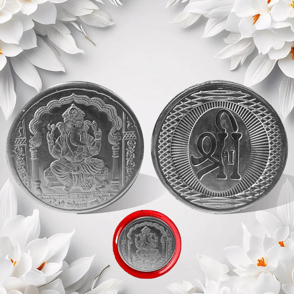Decorative Ganesh Coin – Auspicious Pooja & Gift | Giftoiza